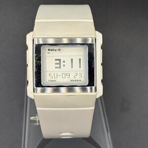 Casio Baby-G BG-2001 Vintage Y2K White Digital Watch 100M